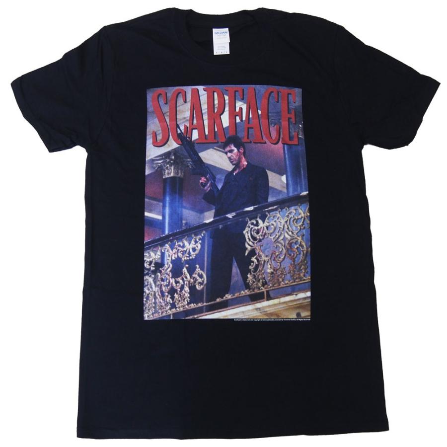 Scarface スカーフェイス ムービー MOVIE Tシャツ 映画 SCARFACE・スカーフェイス・RAILING SHOT・Tシャツ・映画Tシャツ