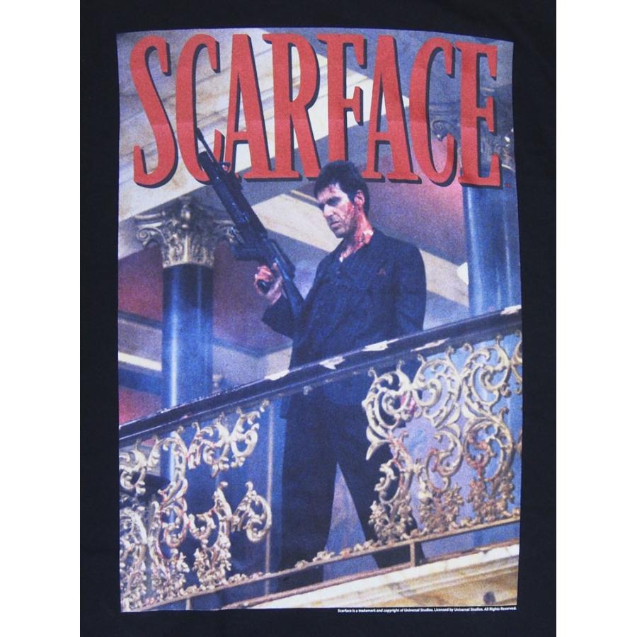 SCARFACE・スカーフェイス・RAILING SHOT・Tシャツ・映画Tシャツ｜dragtrain｜02