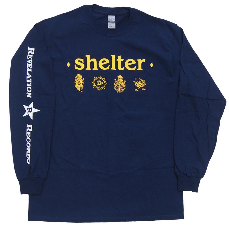 激レア shelter t ロンt シェルター　バンド シェルター・SHELTER・DEITIES・ロングスリーブ・長袖・ロックTシャツ