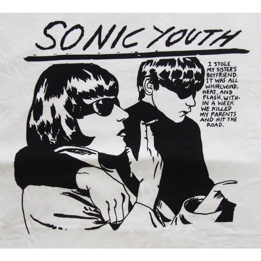 SONIC YOUTH・ソニック ユース・GOO ホワイト Tシャツ :sonicyouth-goo 