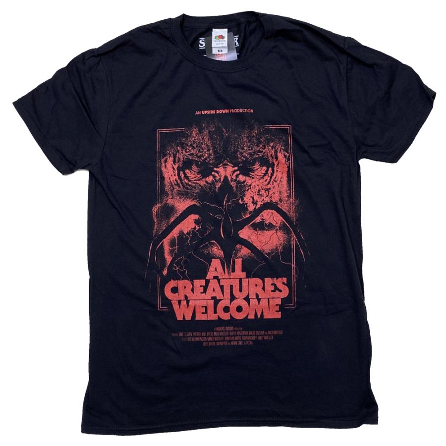 STRANGER THINGS・ストレンジャー・シングス・未知の世界・ALL CREATURES WELCOME・UK版・Tシャツ・ ドラマTシャツ ・オフィシャルTシャツ | 
