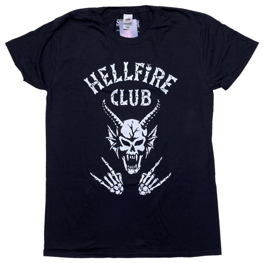 STRANGER THINGS・ストレンジャー・シングス・未知の世界・HELL FIRE CLUB SKULL・UK版・Tシャツ・ ドラマTシャツ ・オフィシャルTシャツ | 