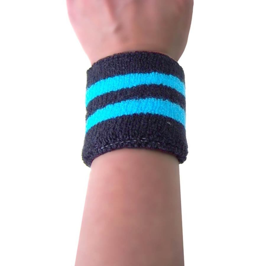 リストバンド Wrist Band ブラック ブルー ストライプ スウェットバンド ノーブランド Sweatband Blk Blue Dragtrain 通販 Yahoo ショッピング
