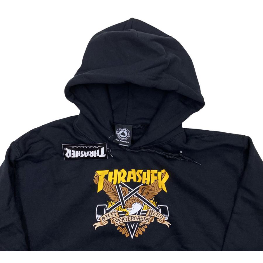 ANTI HERO×THRASHERコラボパーカー新品未使用グリーンXL ANTIHERO アンタイヒーロー アンチヒーロー グリーンスリーブス