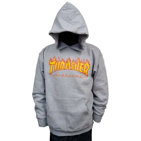 THRASHER（スラッシャー） ・3カラー・ FLAME LOGO・パーカー