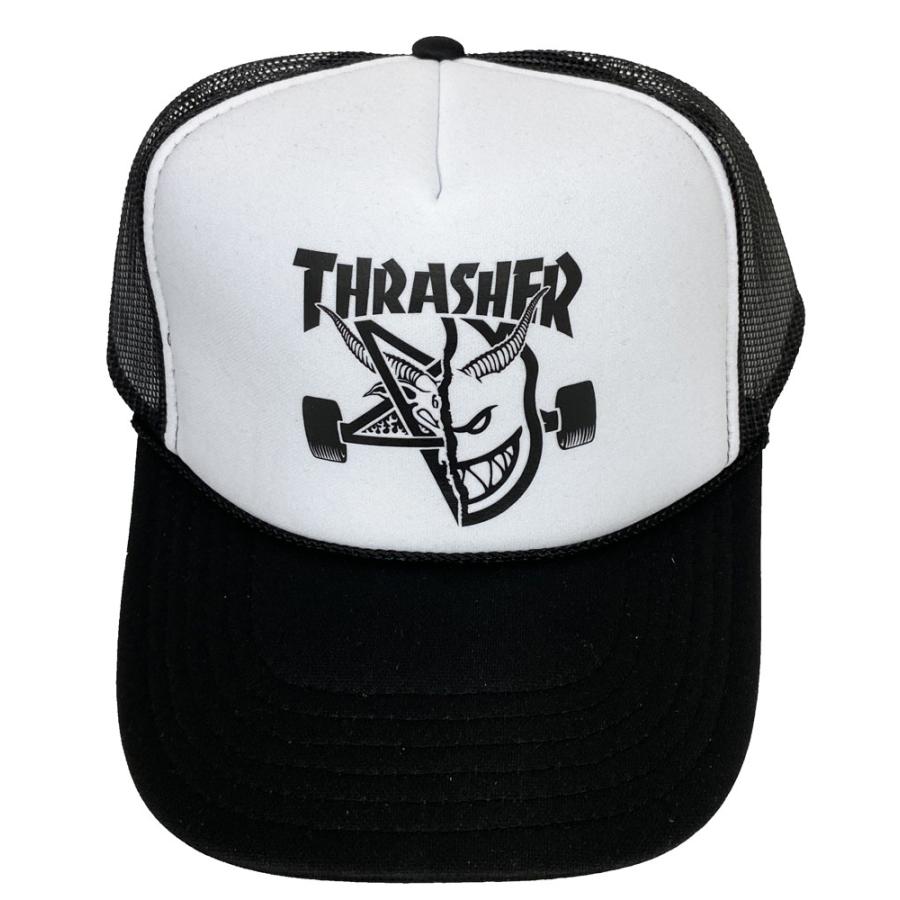 THRASHER MAGAZINE x SPITFIRE・スラッシャー・スピットファイア・コラボ・THRASH ＆ BURN・メッシュキャップ・キャップ | THRASHER