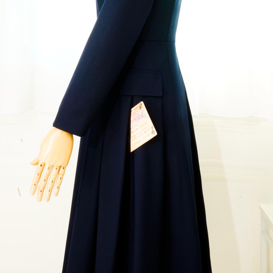 ネイビーフォーマルドレス レディース 卒園式 卒業式 入学式 入園式