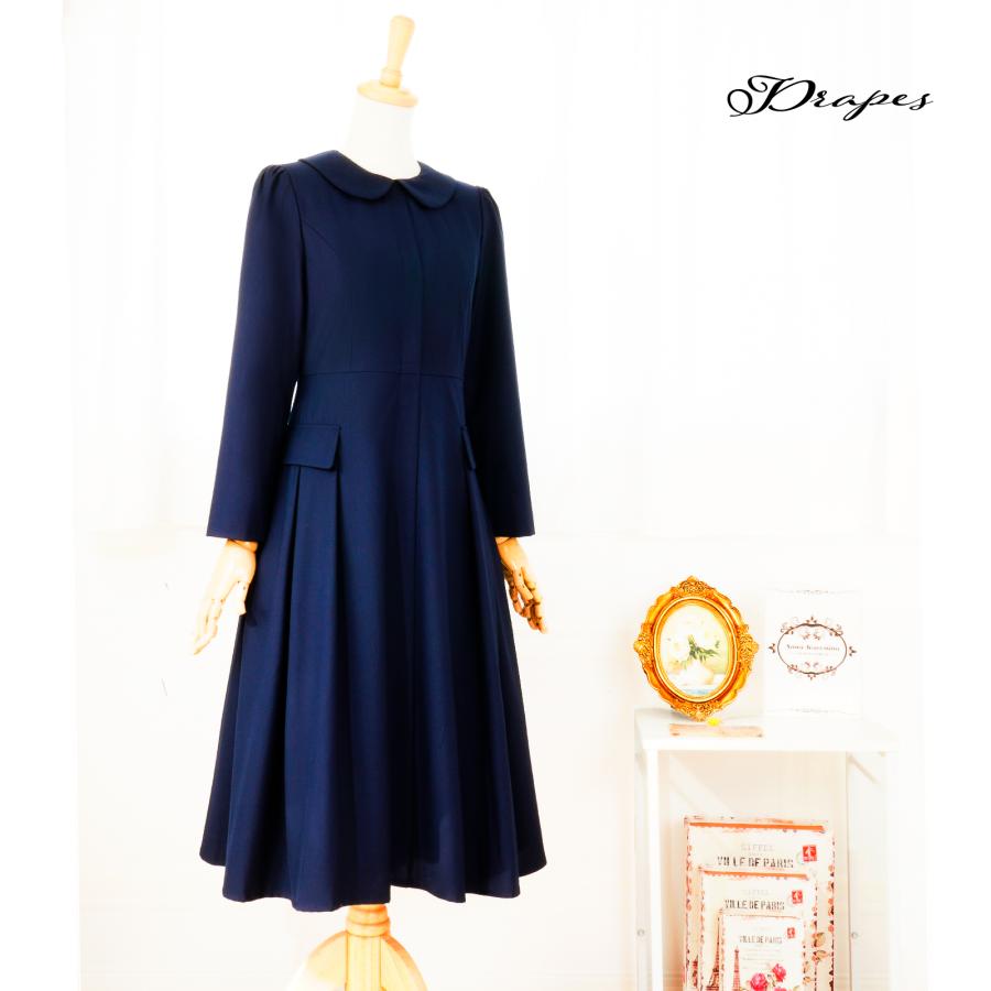 ネイビーフォーマルドレス レディース 卒園式 卒業式 入学式 入園式