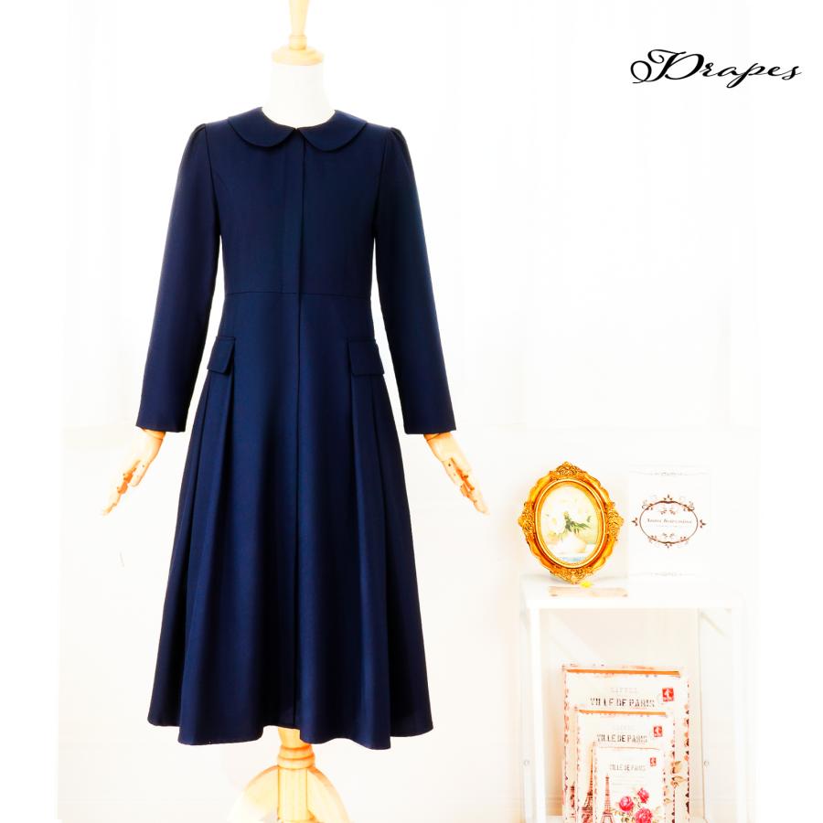ネイビーフォーマルドレス レディース 卒園式 卒業式 入学式 入園式