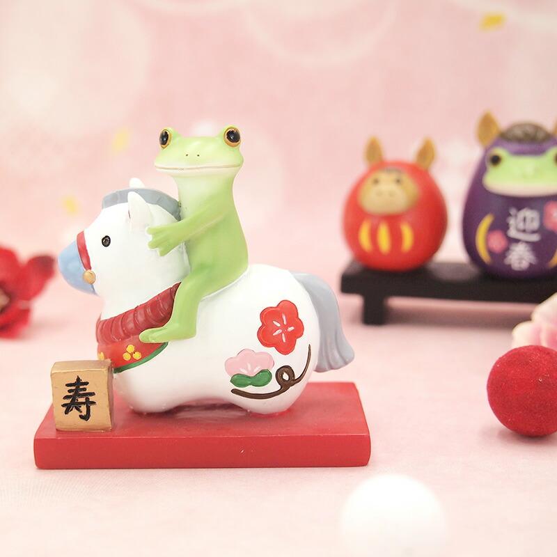 ダイカイ【Copeau】かえるのコポー 置物 ＊お正月/干支＊ コポー カエル かえる 雑貨 正月 干支午にのるカエル copeau