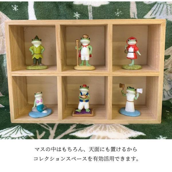 ハンドメイド 木製 ディスプレイBOX ディスプレイ小物 什器 木製ディスプレイボックス ラスティック柄 20cm角 ［ストエキ