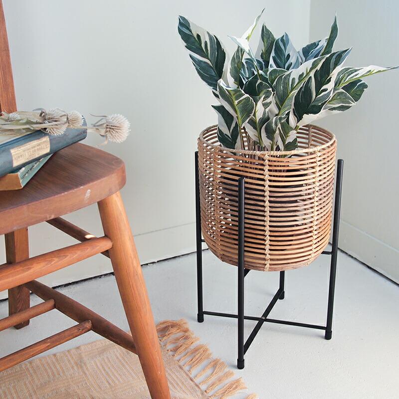 Towc(トーク) トーク ラウタ フェイクPEPP スタンド付きバスケットラウンドトール Mサイズ 121504 |  | 05