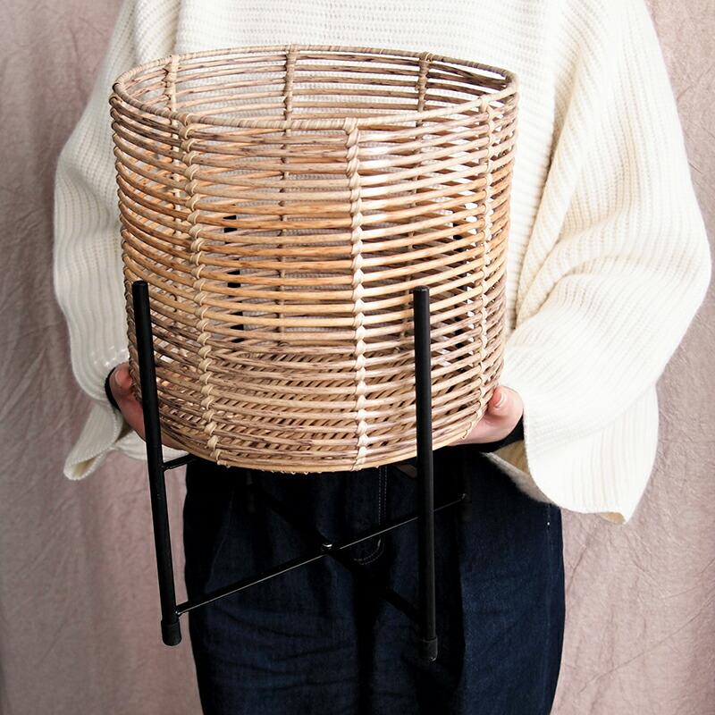 Towc(トーク) トーク ラウタ フェイクPEPP スタンド付きバスケットラウンド Lサイズ 121505 |  | 03