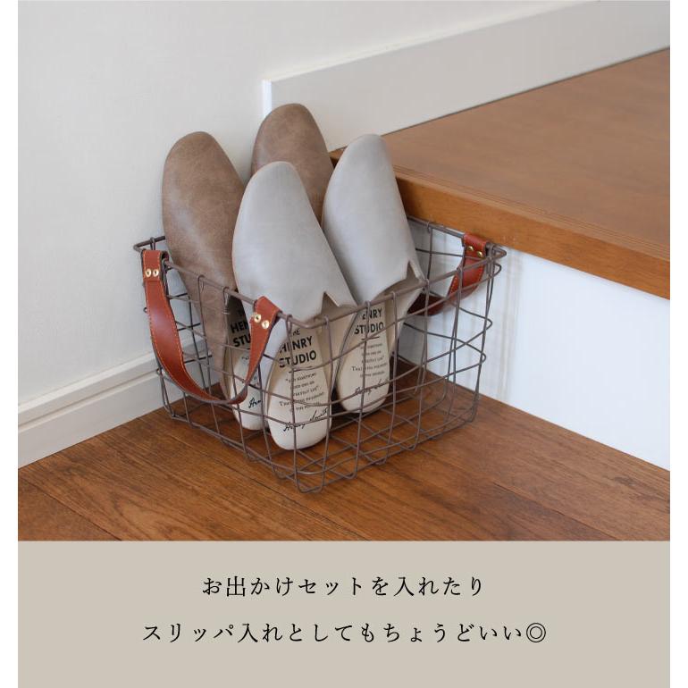 Materia （マテリア） PU持手　アイアンバスケット　スクエアL 51313 |  | 02