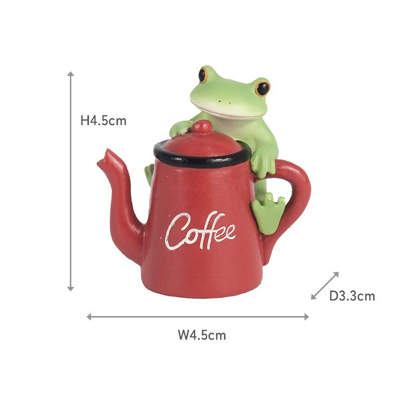 Copeau(コポー） コポー コーヒーポットカエル 622502 かえる カエル copeau 雑貨 置き物 置物 小物 ガーデン ミニチュア ダイカイ |  | 05