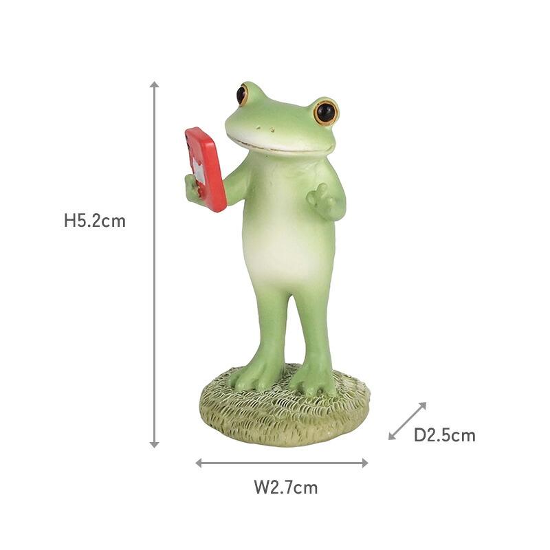 Copeau(コポー） コポー 自撮りするカエル 622503 かえる カエル copeau 雑貨 置き物 置物 小物 ガーデン ミニチュア ダイカイ |  | 05