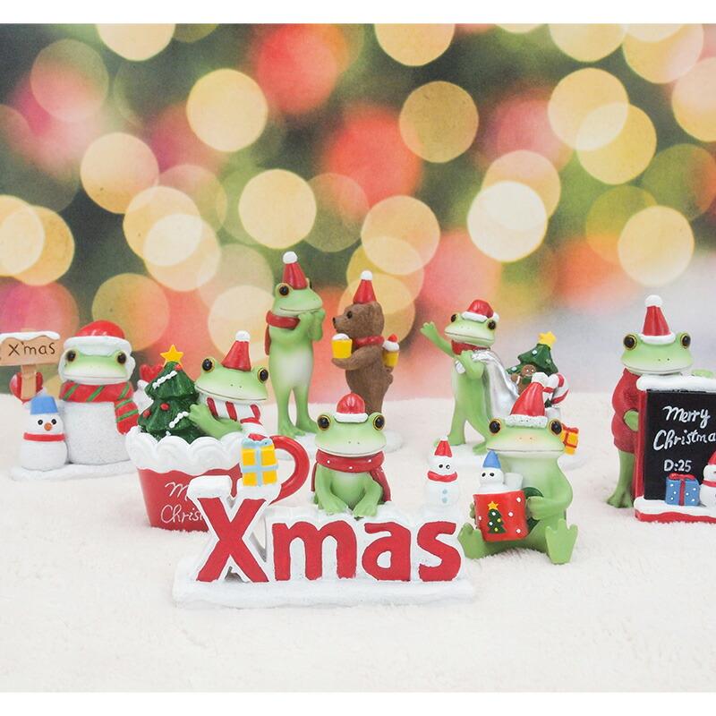 Copeau(コポー） コポー クリスマスカップケーキとカエル 622525 かえる カエル copeau 雑貨 置き物 置物 小物 ガーデン ミニチュア |  | 02
