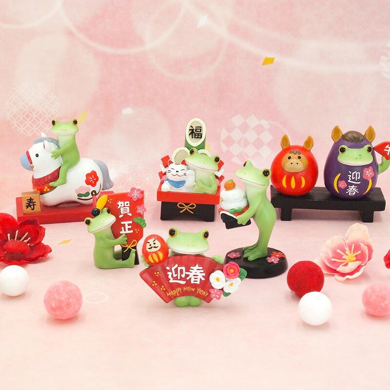 Copeau(コポー） コポー 賀正羽子板とカエル 622531 かえる カエル copeau 雑貨 置き物 置物 小物 ガーデン ミニチュア ダイカイ |  | 02