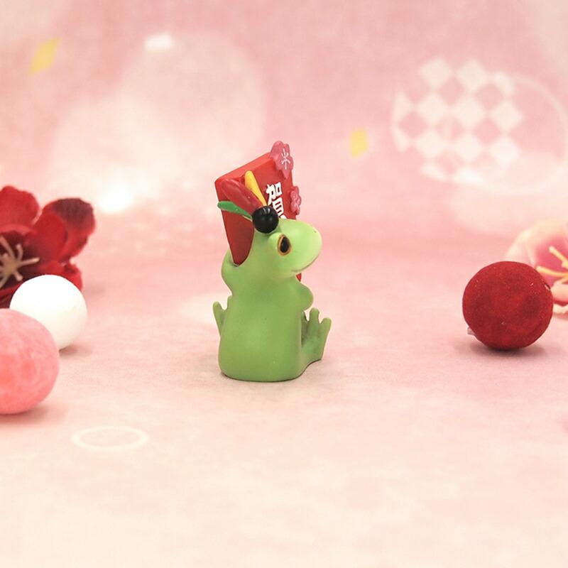 Copeau(コポー） コポー 賀正羽子板とカエル 622531 かえる カエル copeau 雑貨 置き物 置物 小物 ガーデン ミニチュア ダイカイ |  | 04