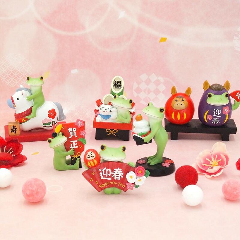 Copeau(コポー） コポー 門松カエルと招き猫 622535 かえる カエル copeau 雑貨 置き物 置物 小物 ガーデン ミニチュア ダイカイ |  | 02
