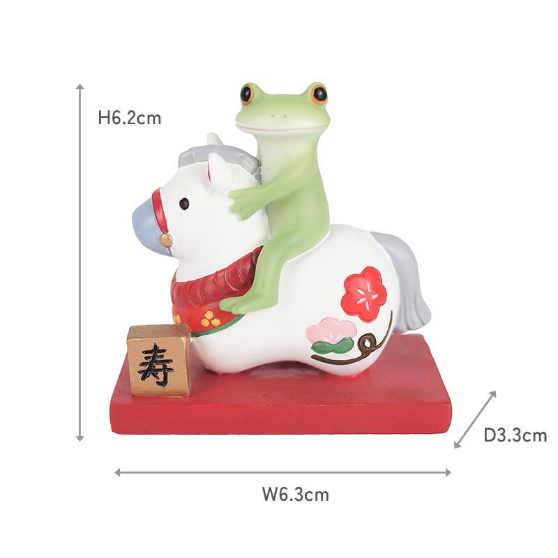 Copeau(コポー） コポー干支午にのるカエル 622536 かえる カエル