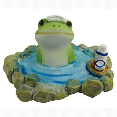 Copeau(コポー） コポー　温泉に入るカエル 70004 かえる カエル copeau 雑貨 置き物 置物 小物 ガーデン ミニチュア ダイカイ |  | 01