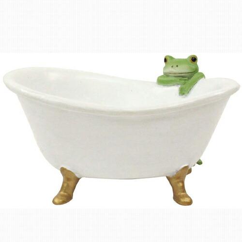 Copeau(コポー） コポー　お風呂を待つカエル 70605 かえる カエル copeau 雑貨 置き物 置物 小物 ガーデン ミニチュア ダイカイ | 