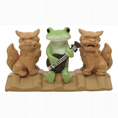 Copeau(コポー） コポー　シーサーとお出迎え 71409 かえる カエル copeau 雑貨 置き物 置物 小物 ガーデン ミニチュア ダイカイ |  | 01
