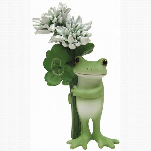 Copeau(コポー） コポー　クローバーとカエル 71451 かえる カエル copeau 雑貨 置き物 置物 小物 ガーデン ミニチュア ダイカイ |  | 01