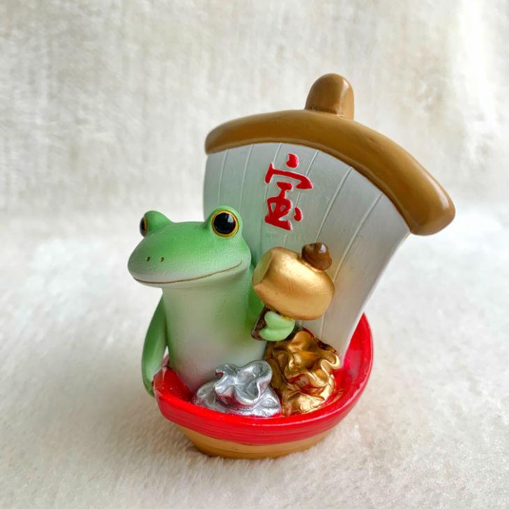 Copeau(コポー） コポー　宝船とカエル 72978 かえる カエル copeau 雑貨 置き物 置物 小物 ガーデン ミニチュア ダイカイ |  | 01