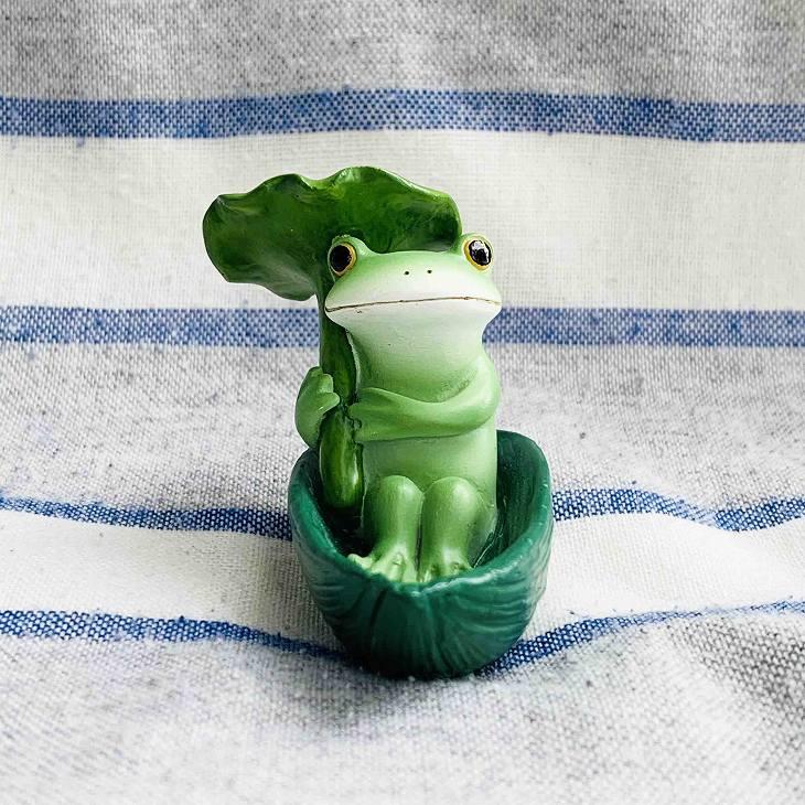 Copeau(コポー） コポー　葉っぱボートで出発 73047 かえる カエル copeau 雑貨 置き物 置物 小物 ガーデン ミニチュア ダイカイ |  | 03