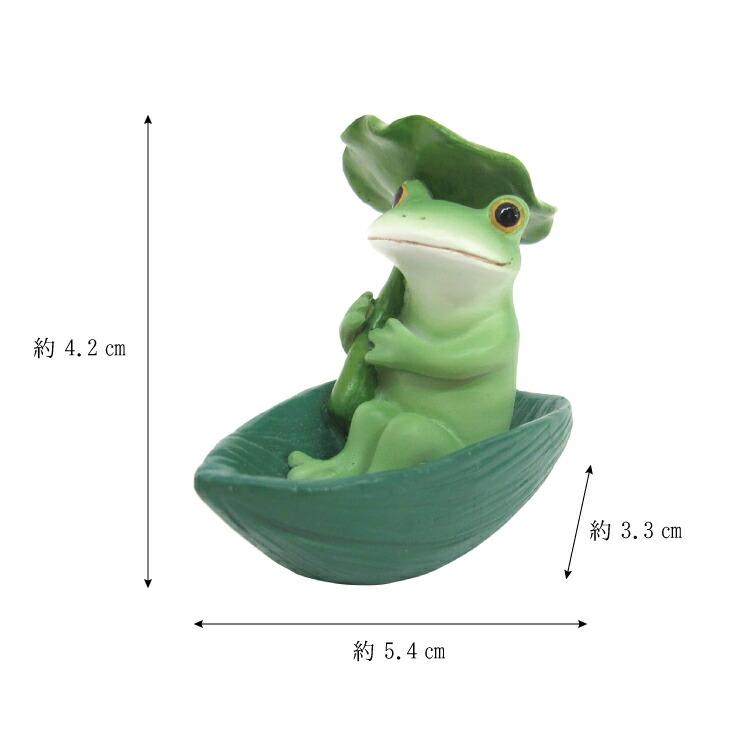 Copeau(コポー） コポー　葉っぱボートで出発 73047 かえる カエル copeau 雑貨 置き物 置物 小物 ガーデン ミニチュア ダイカイ |  | 04