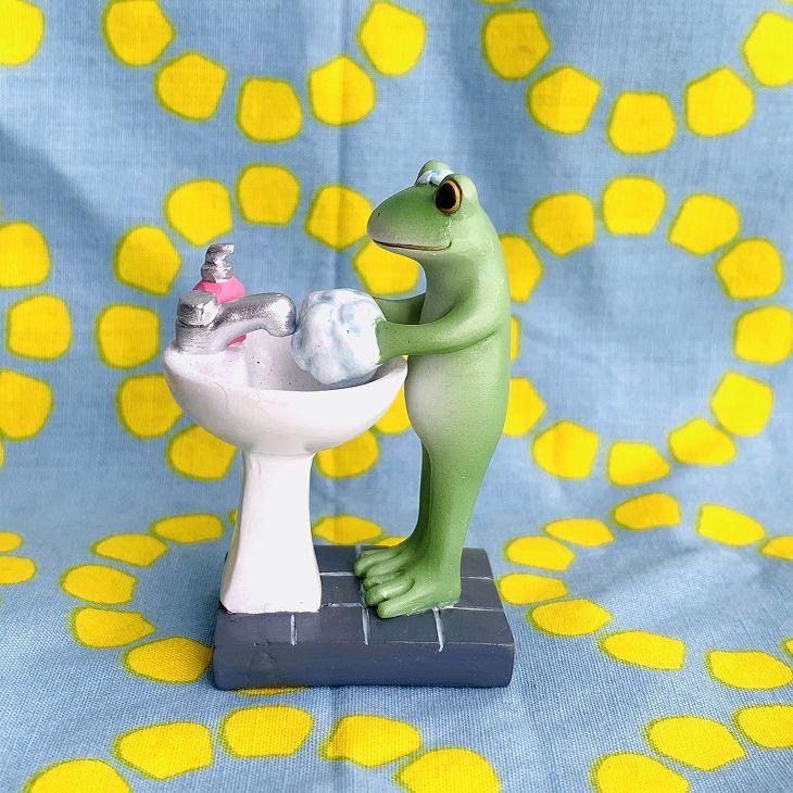 Copeau(コポー） コポー　ハンドウォッシュカエル 73055 かえる カエル copeau 雑貨 置き物 置物 小物 ガーデン ミニチュア ダイカイ |  | 01