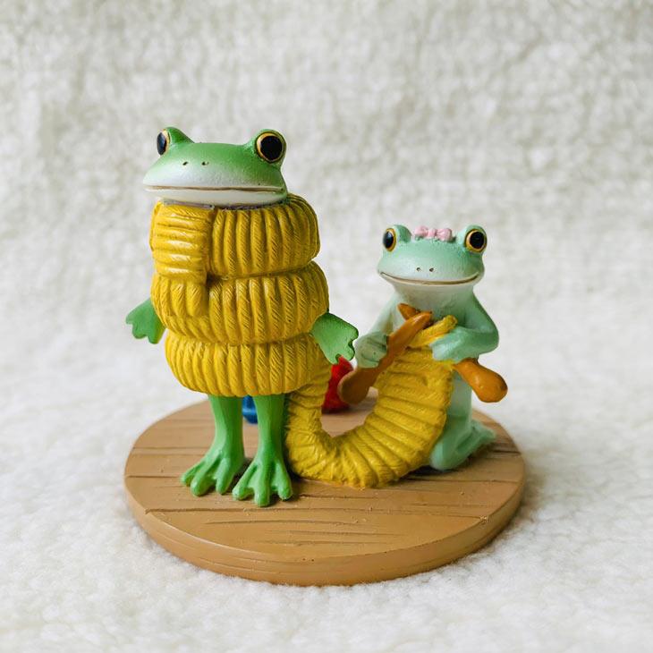 Copeau(コポー） コポー　まだまだ編みたいコポミ 73713 かえる カエル copeau 雑貨 置き物 置物 小物 ガーデン ミニチュア ダイカイ |  | 01