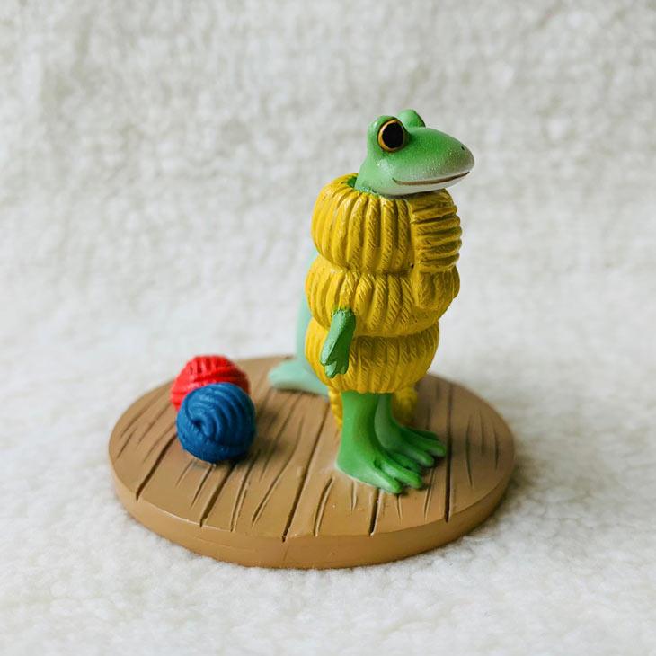 Copeau(コポー） コポー　まだまだ編みたいコポミ 73713 かえる カエル copeau 雑貨 置き物 置物 小物 ガーデン ミニチュア ダイカイ |  | 04