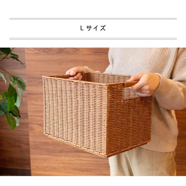 カゴ スタッキング 重ねる 収納  Towc(トーク) 洗える バスケット　かご スタッキングL 73762-L 36.5×26×25.5cm |  | 12