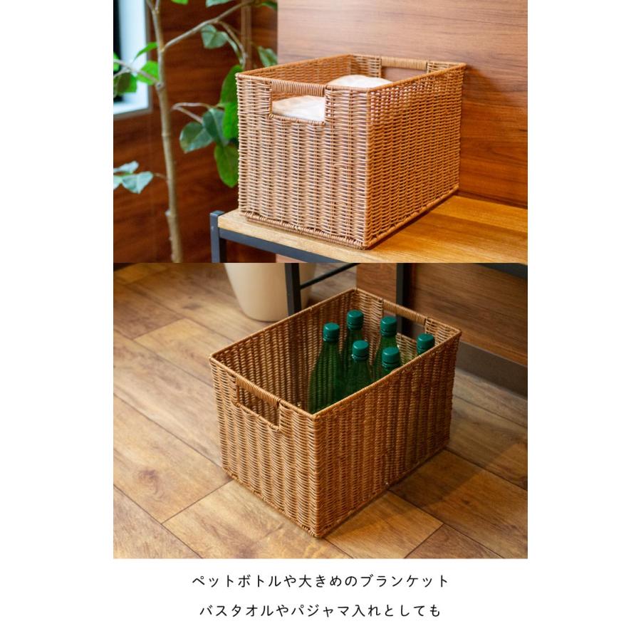 カゴ スタッキング 重ねる 収納  Towc(トーク) 洗える バスケット　かご スタッキングL 73762-L 36.5×26×25.5cm |  | 13