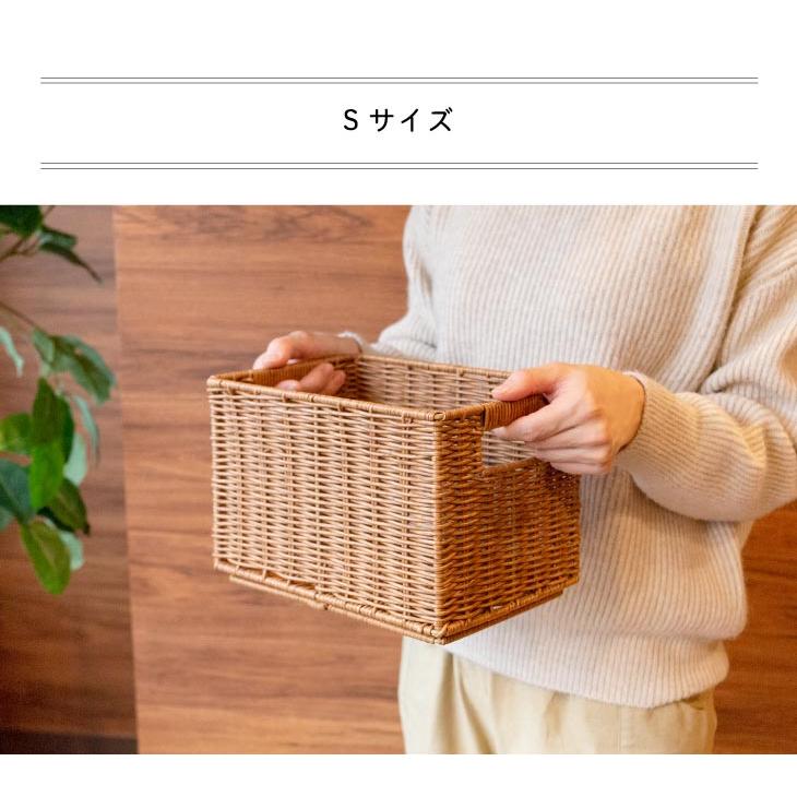 カゴ スタッキング 重ねる 収納  Towc(トーク) 洗える バスケット かご スタッキングS 73762-S 26×18×17.5cm |  | 12