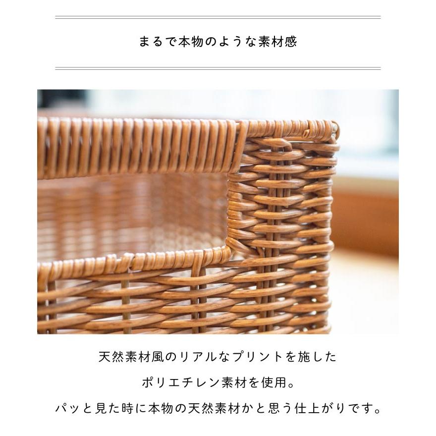 カゴ スタッキング 重ねる 収納  Towc(トーク) 洗える バスケット かご スタッキングS 73762-S 26×18×17.5cm |  | 03