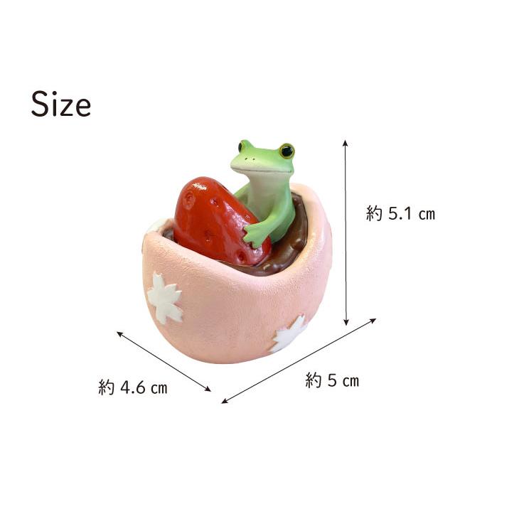 Copeau(コポー） コポー　桜　いちご大福 73871 かえる カエル copeau 雑貨 置き物 置物 小物 ガーデン ミニチュア ダイカイ |  | 04