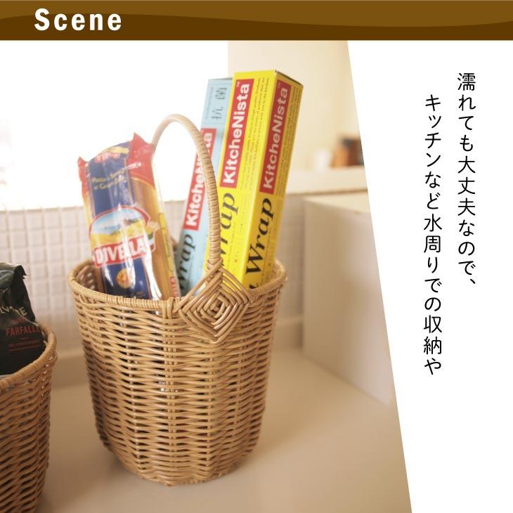Towc(トーク) バルト　PE柳キッチンバスケット丸型 73890 |  | 05