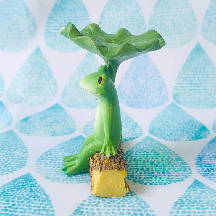 Copeau(コポー） コポー　ハスの葉で雨宿りするカエル 73950 かえる カエル copeau 雑貨 置き物 置物 小物 ガーデン ミニチュア ダイカイ |  | 02