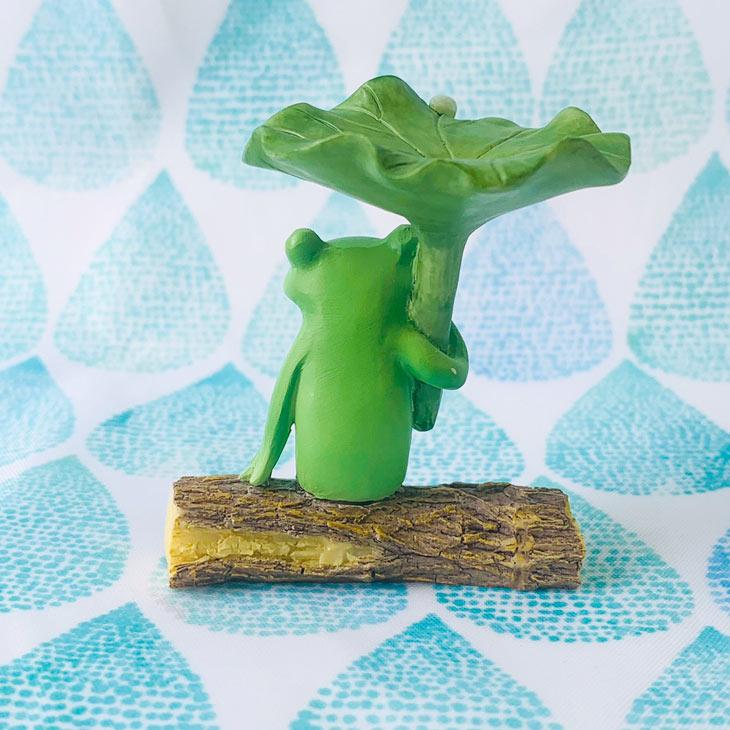 Copeau(コポー） コポー　ハスの葉で雨宿りするカエル 73950 かえる カエル copeau 雑貨 置き物 置物 小物 ガーデン ミニチュア ダイカイ |  | 03