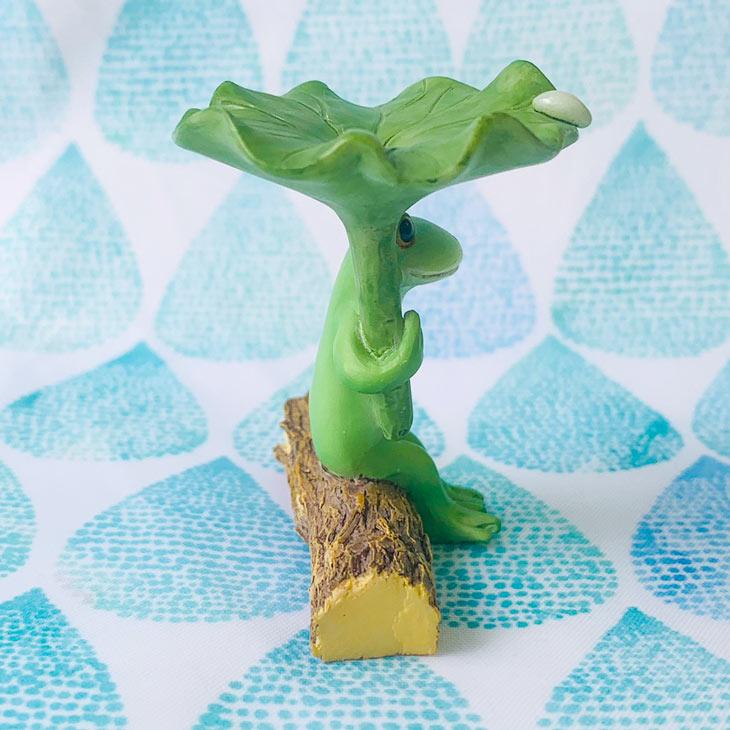 Copeau(コポー） コポー　ハスの葉で雨宿りするカエル 73950 かえる カエル copeau 雑貨 置き物 置物 小物 ガーデン ミニチュア ダイカイ |  | 04