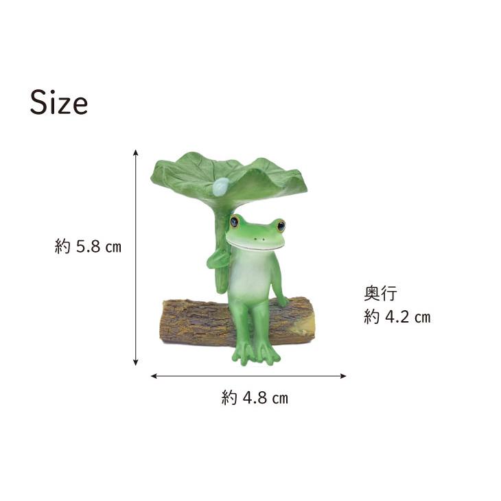 Copeau(コポー） コポー　ハスの葉で雨宿りするカエル 73950 かえる カエル copeau 雑貨 置き物 置物 小物 ガーデン ミニチュア ダイカイ |  | 05