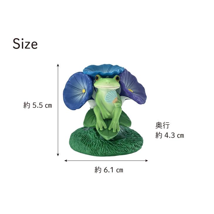 Copeau(コポー） コポー　朝顔に囲まれるカエル 73951 かえる カエル copeau 雑貨 置き物 置物 小物 ガーデン ミニチュア ダイカイ |  | 05