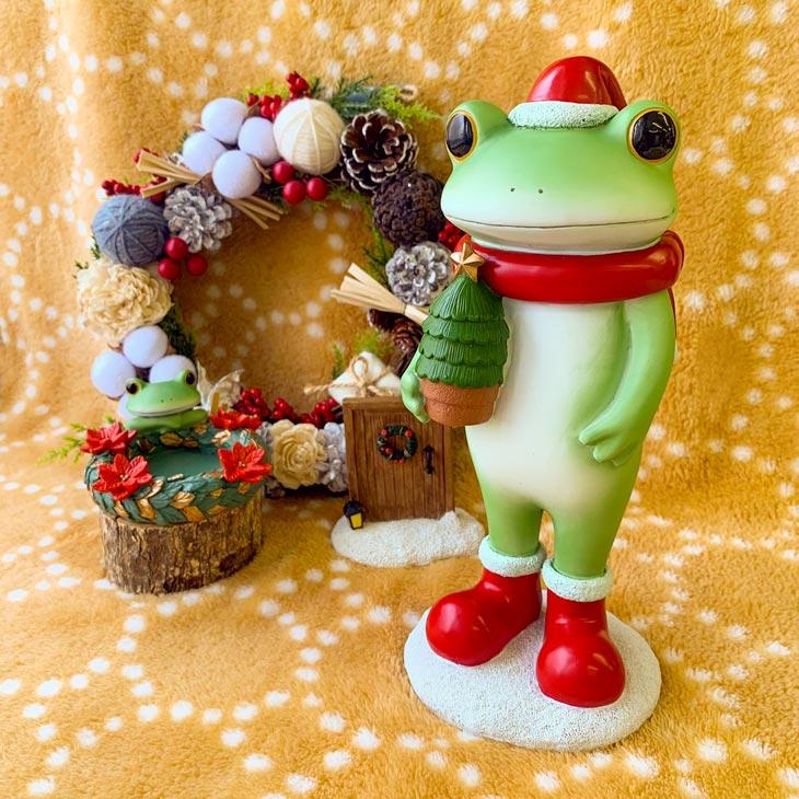 Copeau(コポー） コポー　ガーデン　クリスマスツリーを抱えるカエル 74012 かえる カエル copeau 雑貨 置き物 置物 小物 ガーデン ミニチュア ダイカイ |  | 01