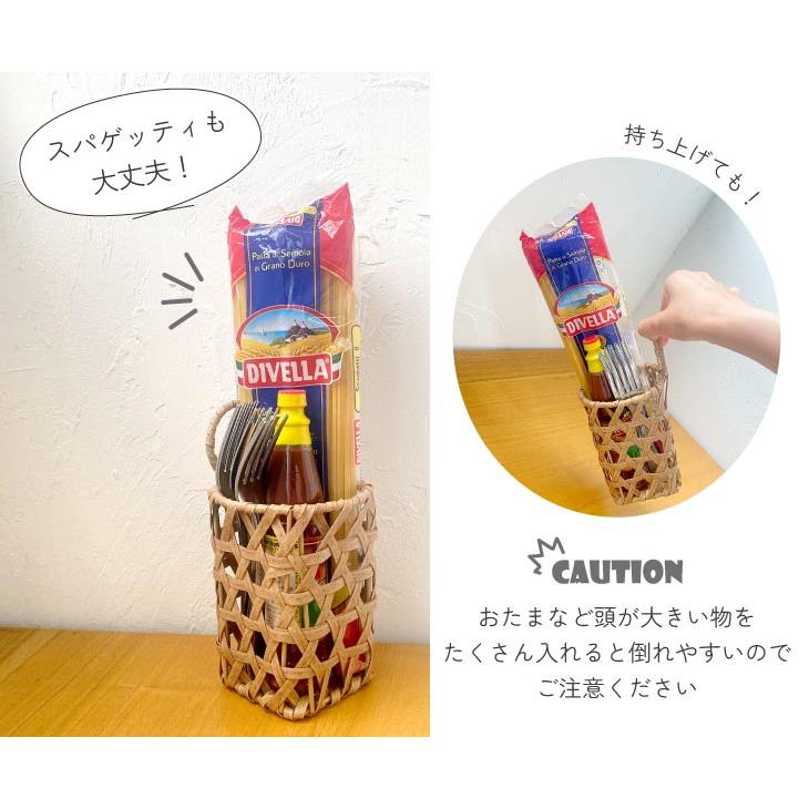 Towc(トーク) バンブス　フェイクPE焼竹キッチンカトラリースタンド 74055 |  | 07