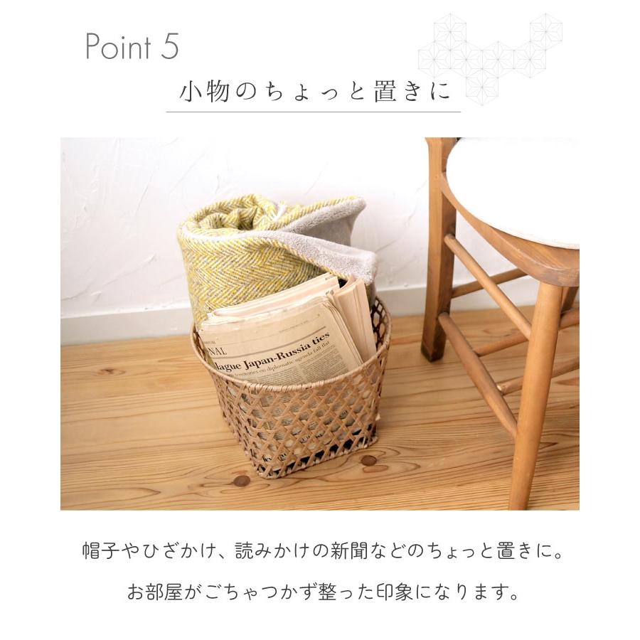 Towc(トーク) バンブス　フェイクPE焼竹キッチンバスケットラウンドL 74060 |  | 06