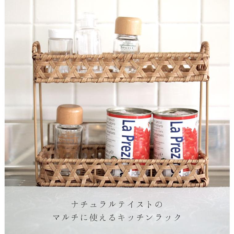 Towc(トーク) バンブス　フェイクPE焼竹キッチンラック 74063 |  | 01